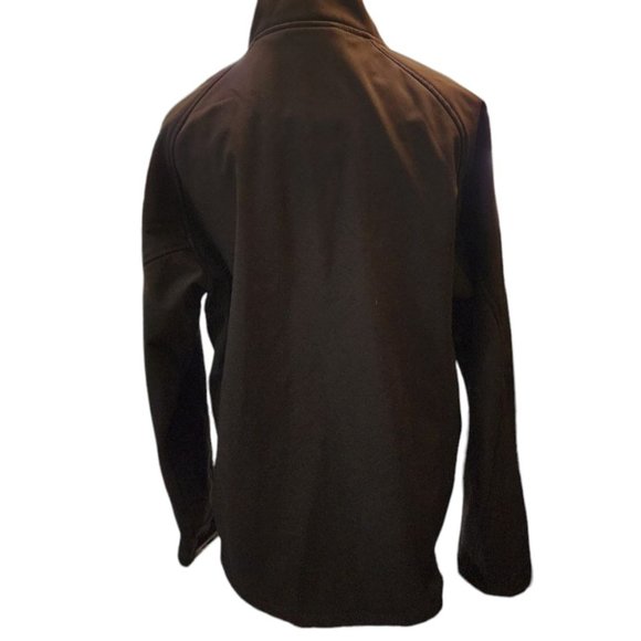 SWISSTECH Men’s Black Jacket Soft Shell Wind Resistant Outwear Coat Size M - Picture 3 of 14